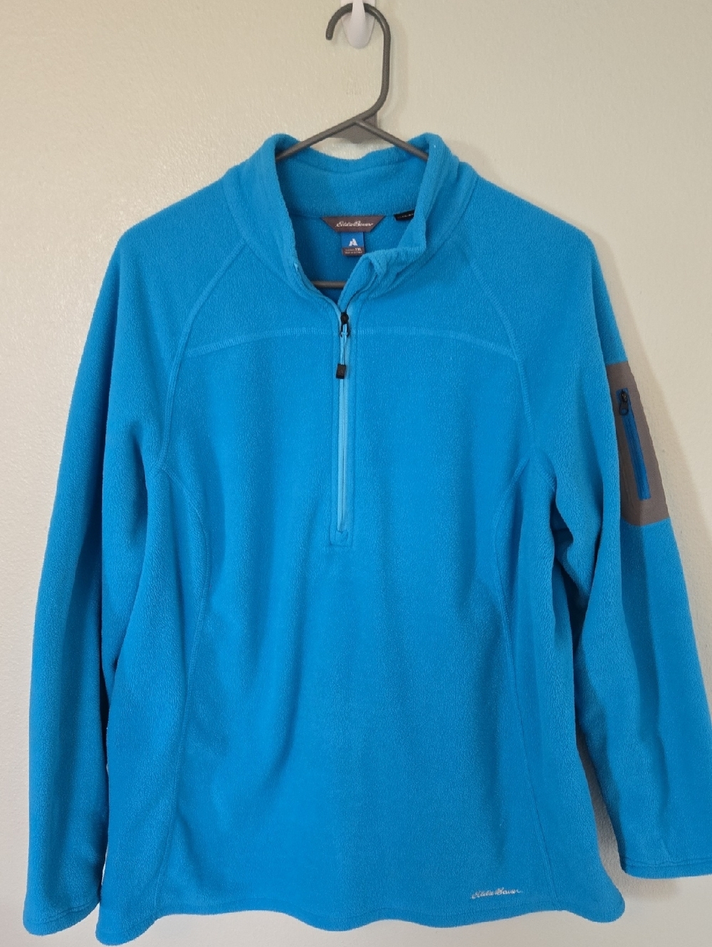 Eddie Bauer | Blue 1/4 Zip Fleece Jacket Size 2XL